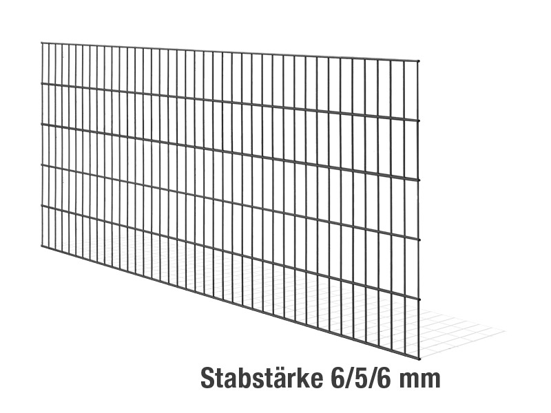 Doppelstabgitterzaun PICO S 2.0 | verzinkt und pulverbeschichtet