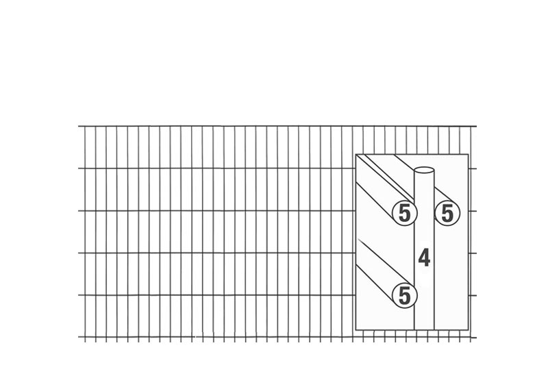 Gitterelement BLACKY verzinkt und pulverbeschichtet RAL 9005 Gitterelement BLACKY verzinkt und pulverbeschichtet RAL 9005