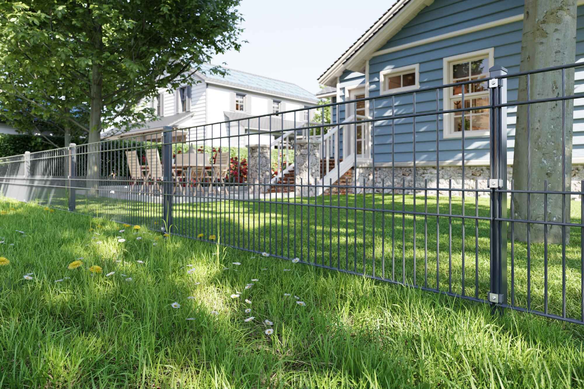 Doppelstabmattenzaun gedrehter Draht, Residenz exklusiv