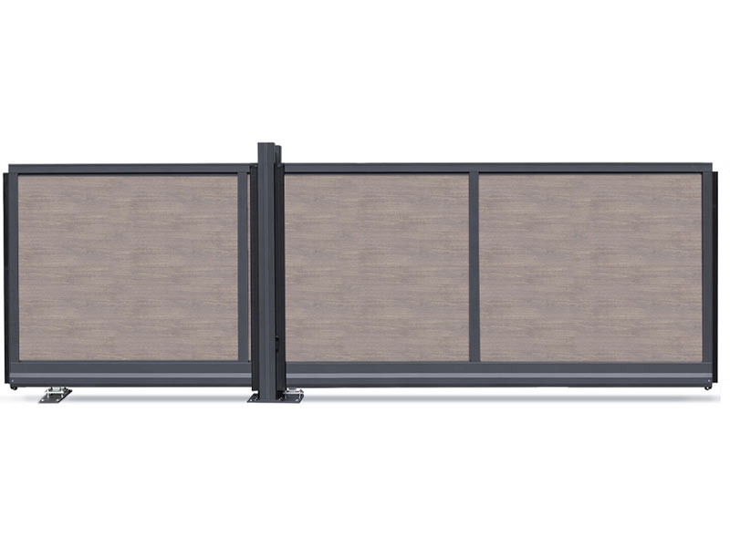 Alu-Schiebetor VIDUAL slide snap 140