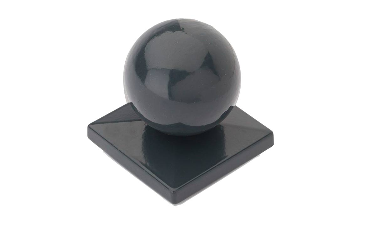 Aluminiumkappe Kugel für Pfosten 60 x 60 mm Aluminiumkappe Kugel für Pfosten 60 x 60 mm