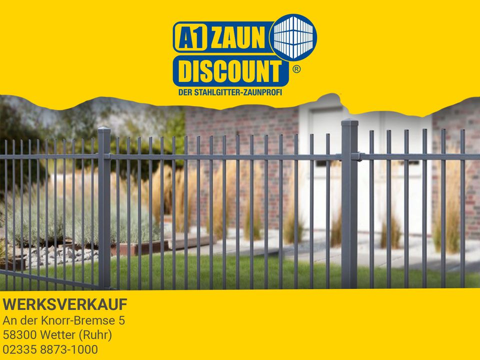 A1 Zaundiscount Schmuckzaun Design BRIENZ Komplettset